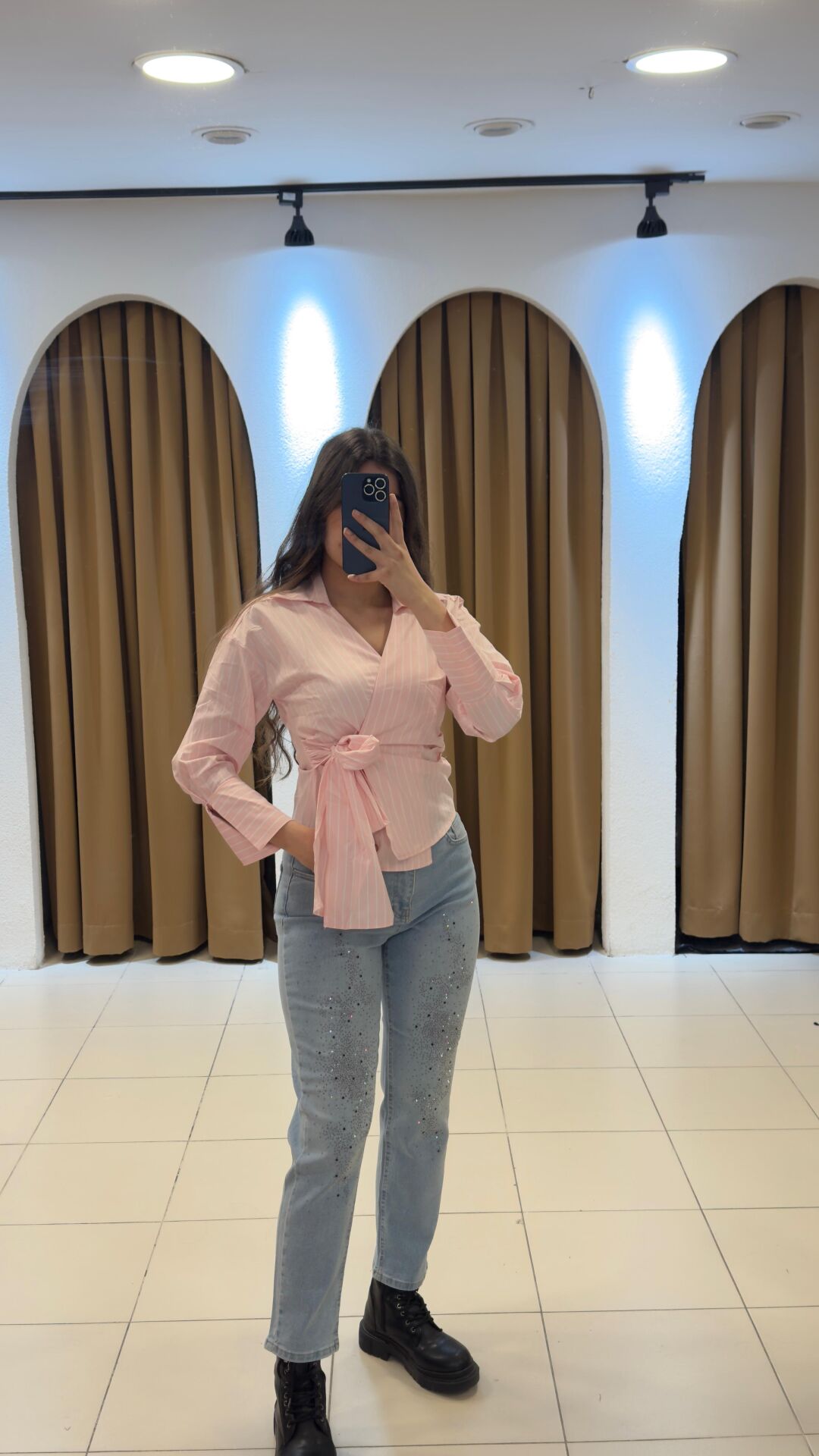 LACİVERT TAŞLI PANTOLON