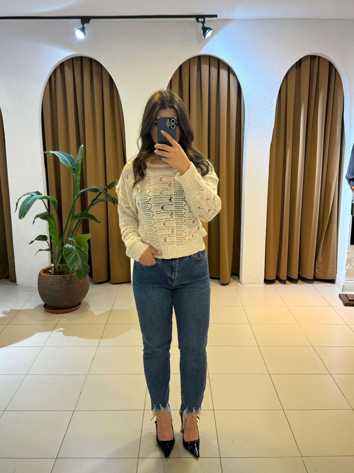 LACİVERT YÜKSEK BEL PANTOLON