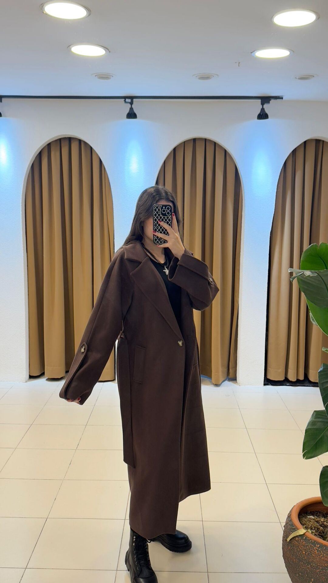 KAHVERENGİ UZUN KABAN