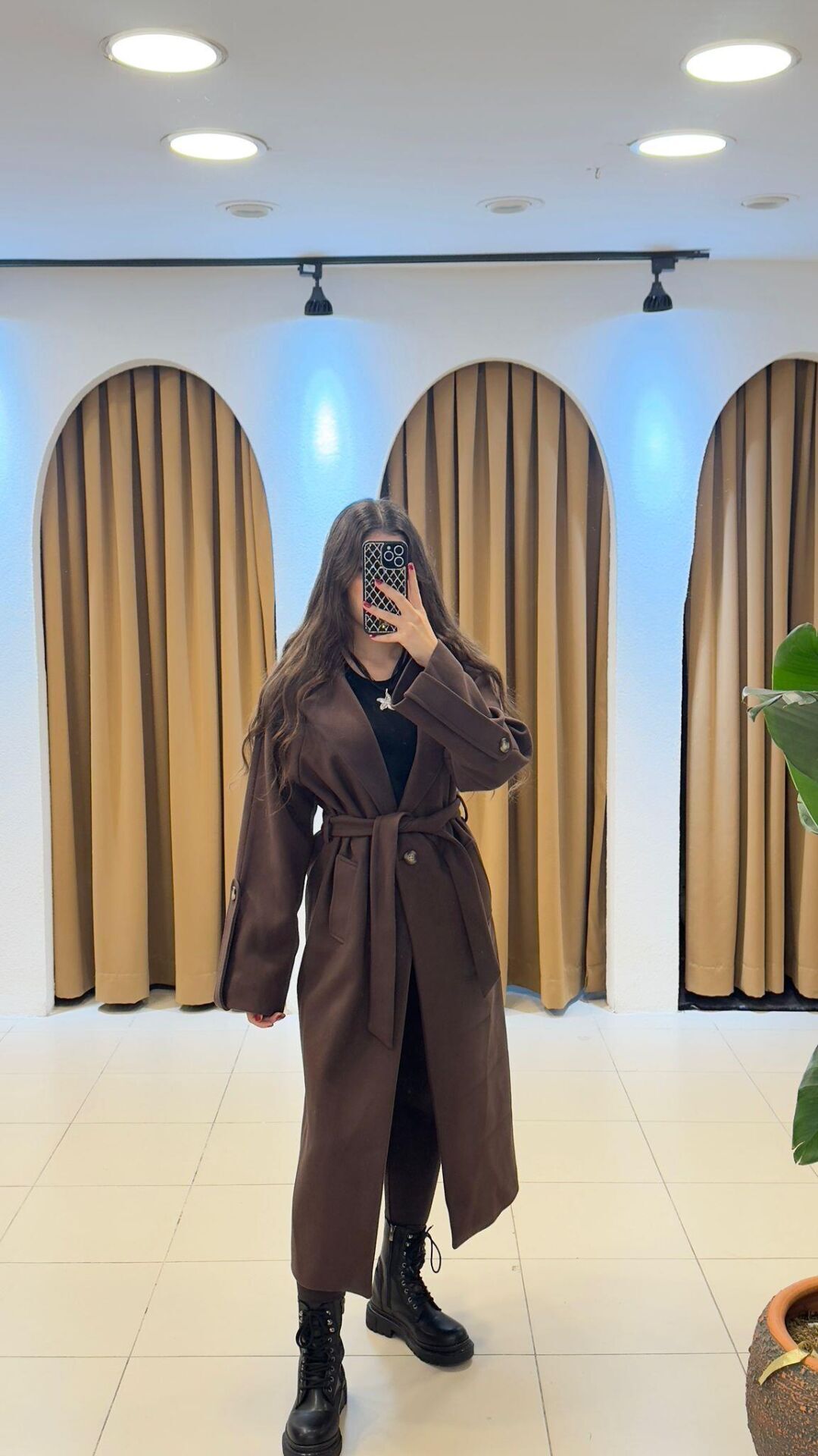 KAHVERENGİ UZUN KABAN