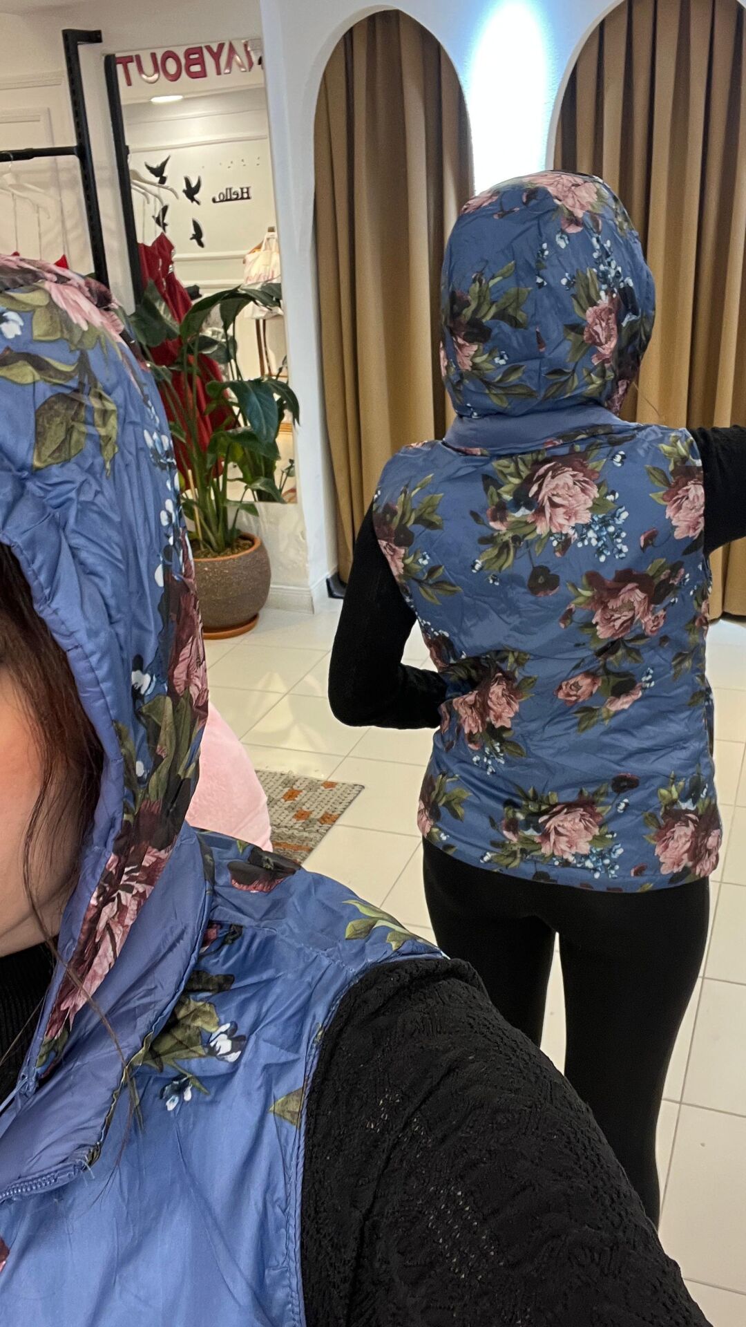 MAVİ ÇİFT TARAFLI KAZ TÜYÜ YELEK