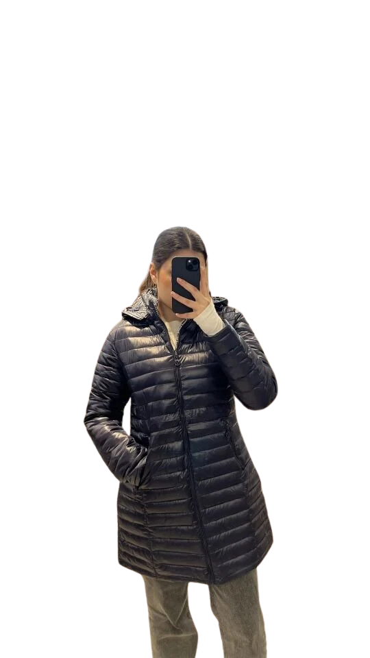 LACİVERT ÇİFT TARAFLI ŞİŞME MONT