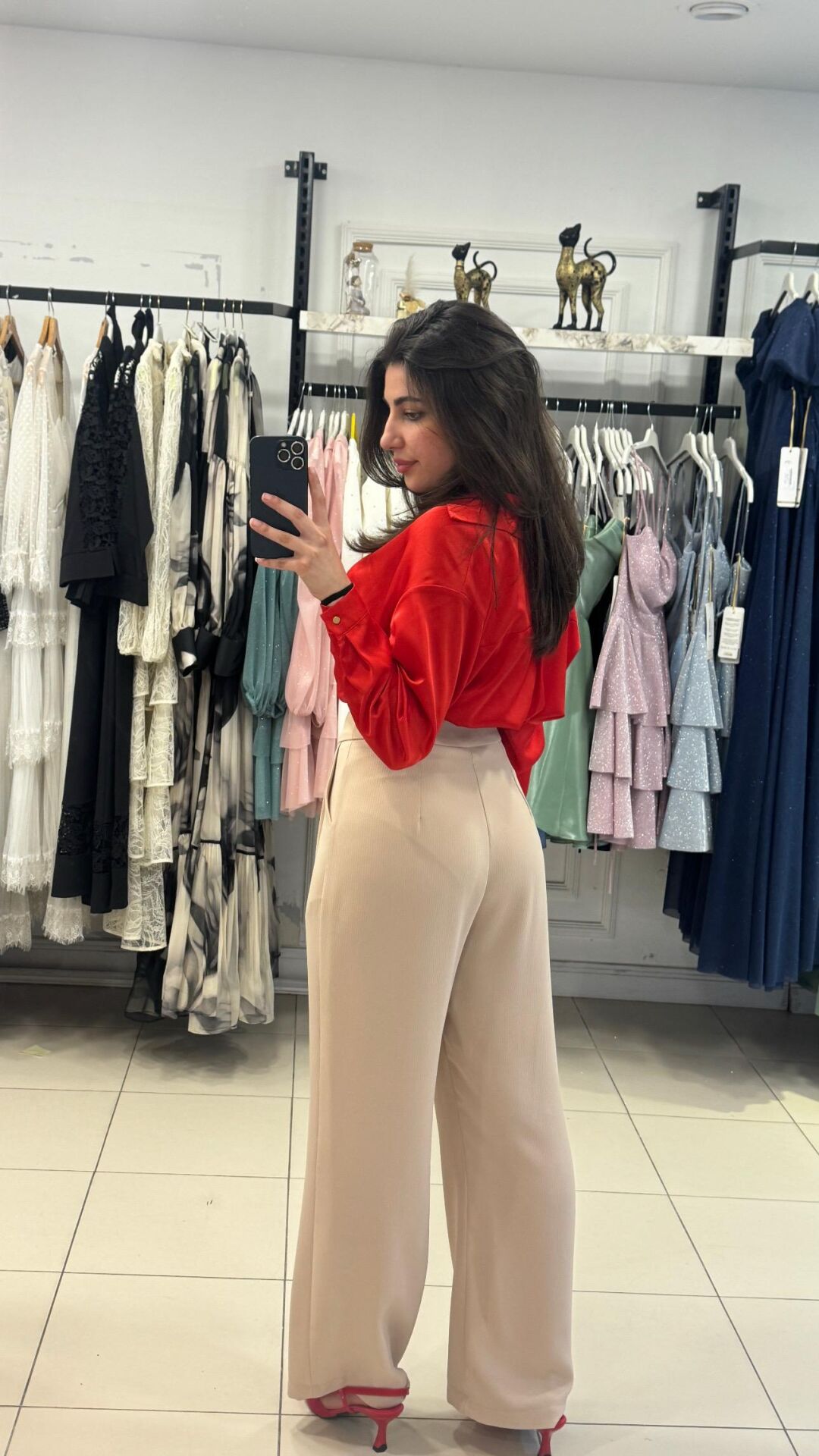 BEJ  PALAZZO PANTOLON