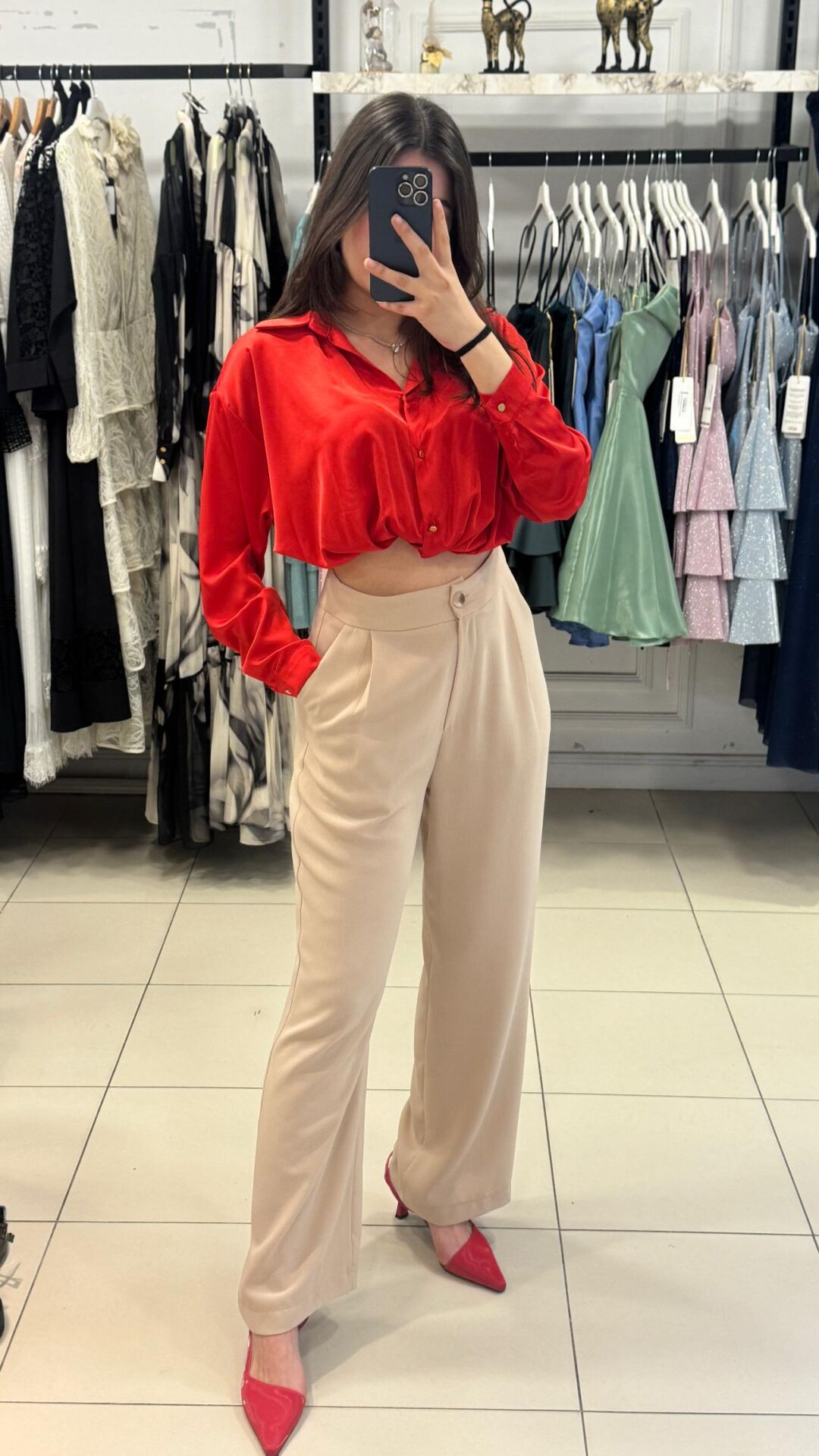 BEJ  PALAZZO PANTOLON