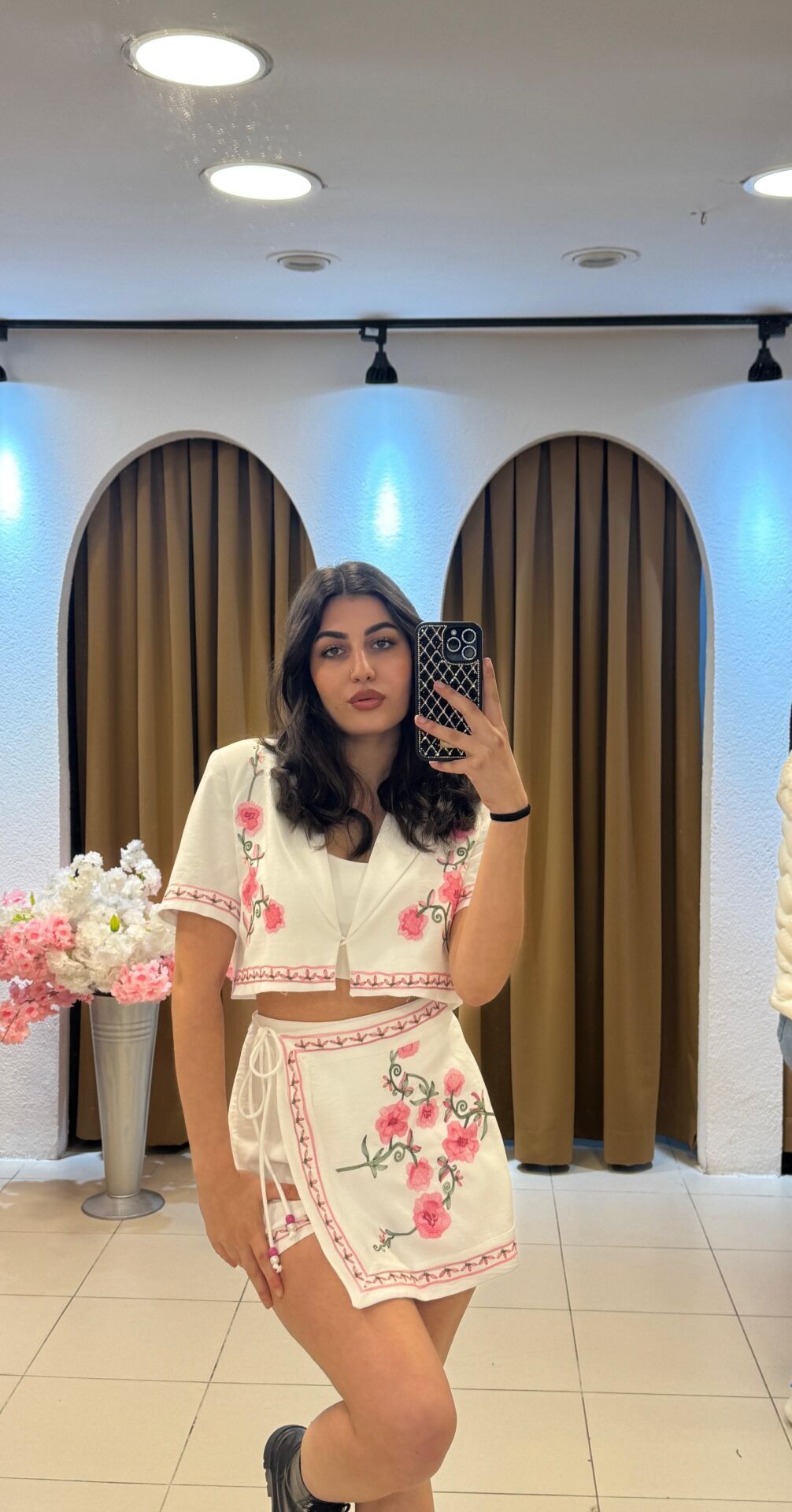 ÇİÇEK DESENLİ CEKET