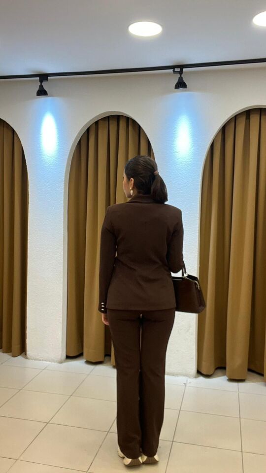 KAHVERENGİ TEK DÜĞMELİ PREMİUM TAKIM