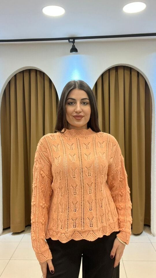 SOMON TRİKO DELİKLİ KAZAK