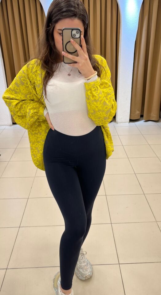 SİYAH LİKRALI TAYT