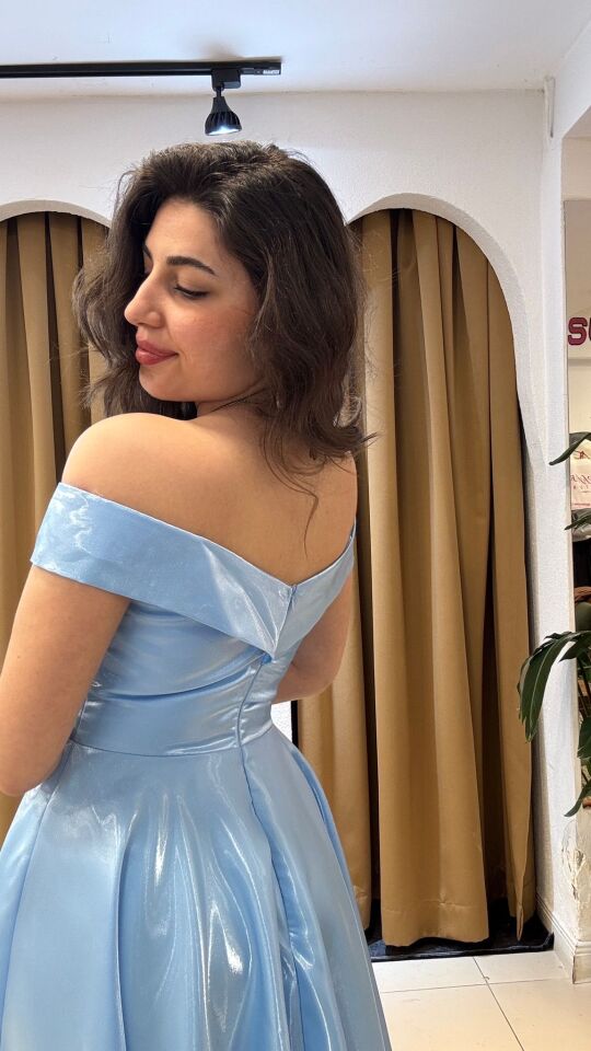 MAVİ BALERİN ELBİSE