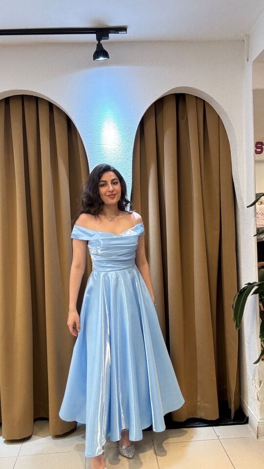 MAVİ BALERİN ELBİSE