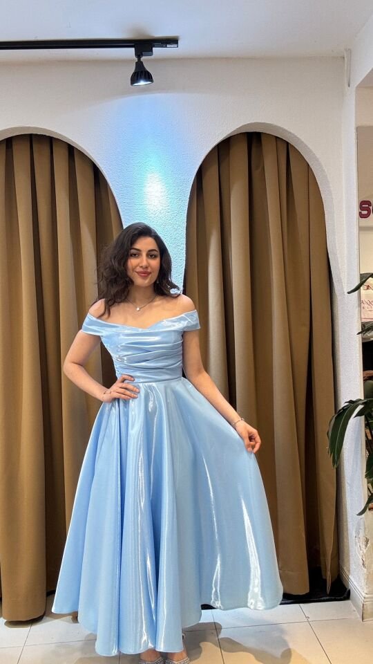 MAVİ BALERİN ELBİSE