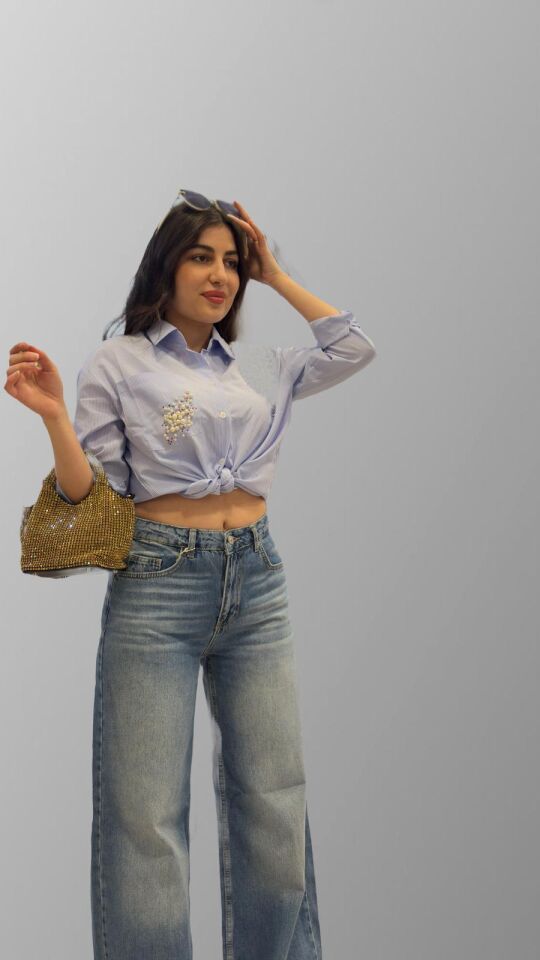 BUZ MAVİSİ İTHAL GÖMLEK