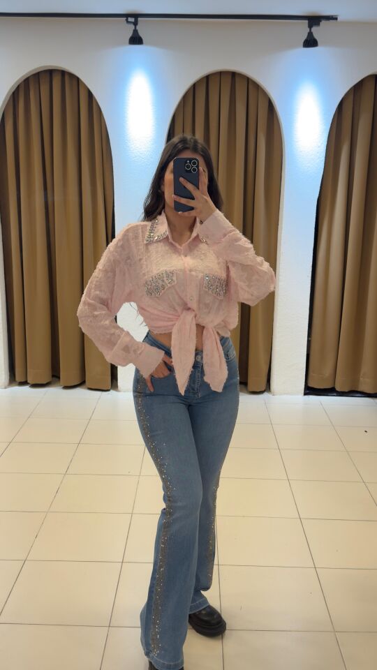 LACİVERT TAŞLI PANTOLON