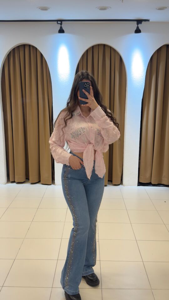 LACİVERT TAŞLI PANTOLON