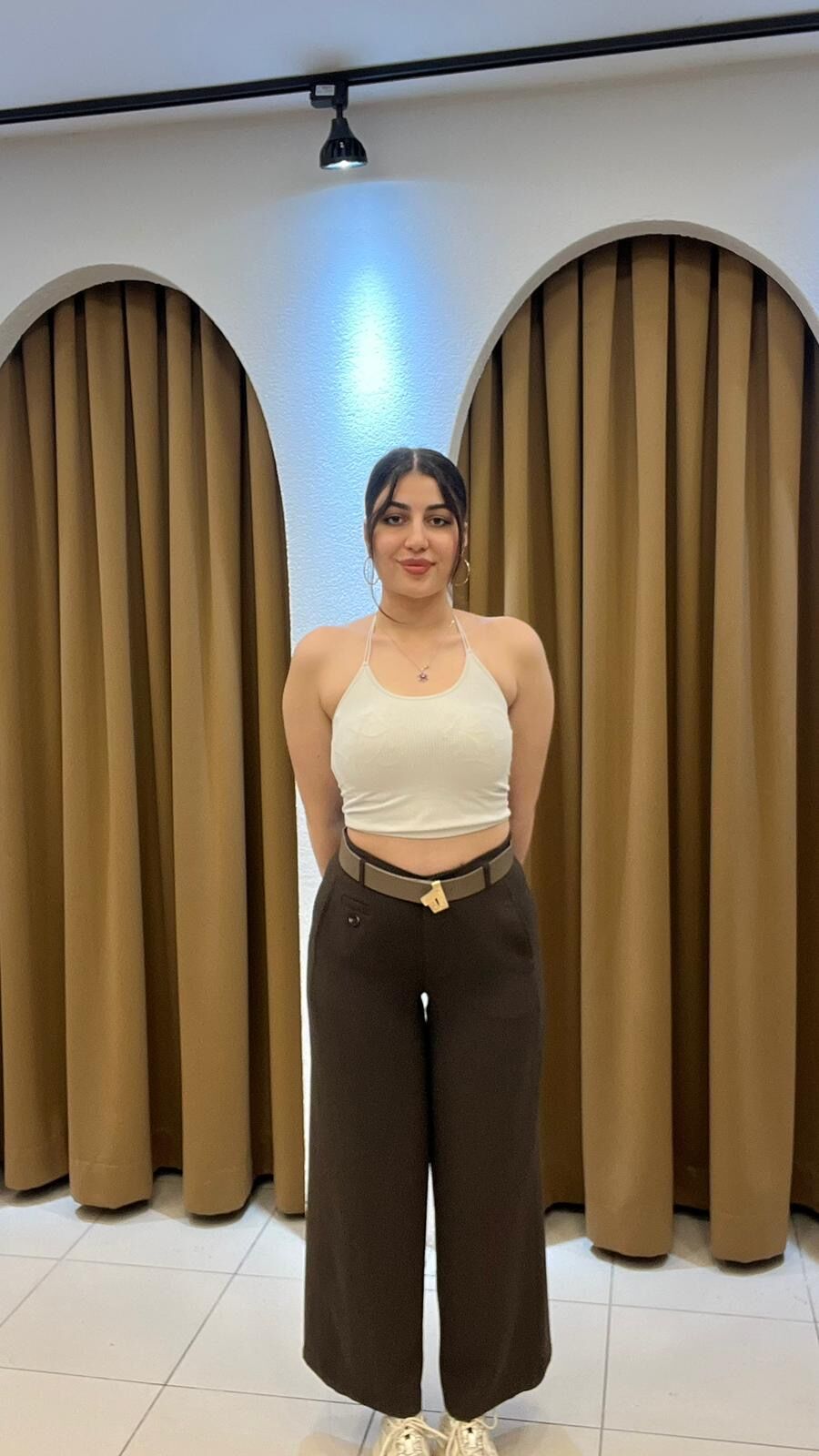 KAHVERENGİ PREMİUM KREP KUMAŞ PANTOLON