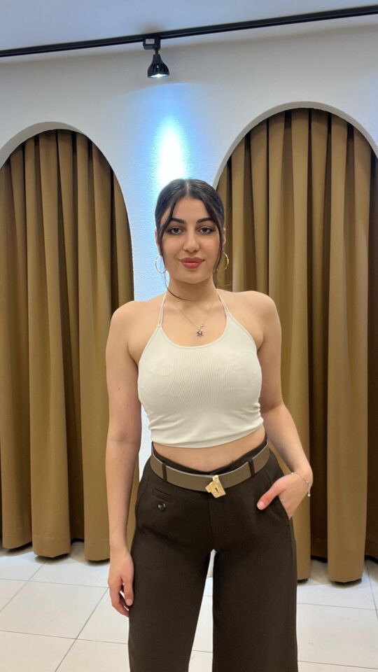 KAHVERENGİ PREMİUM KREP KUMAŞ PANTOLON