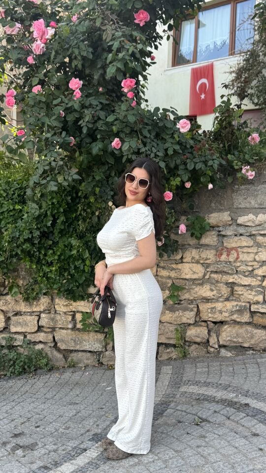 KIRIK BEYAZ PANTOLON TAKIM