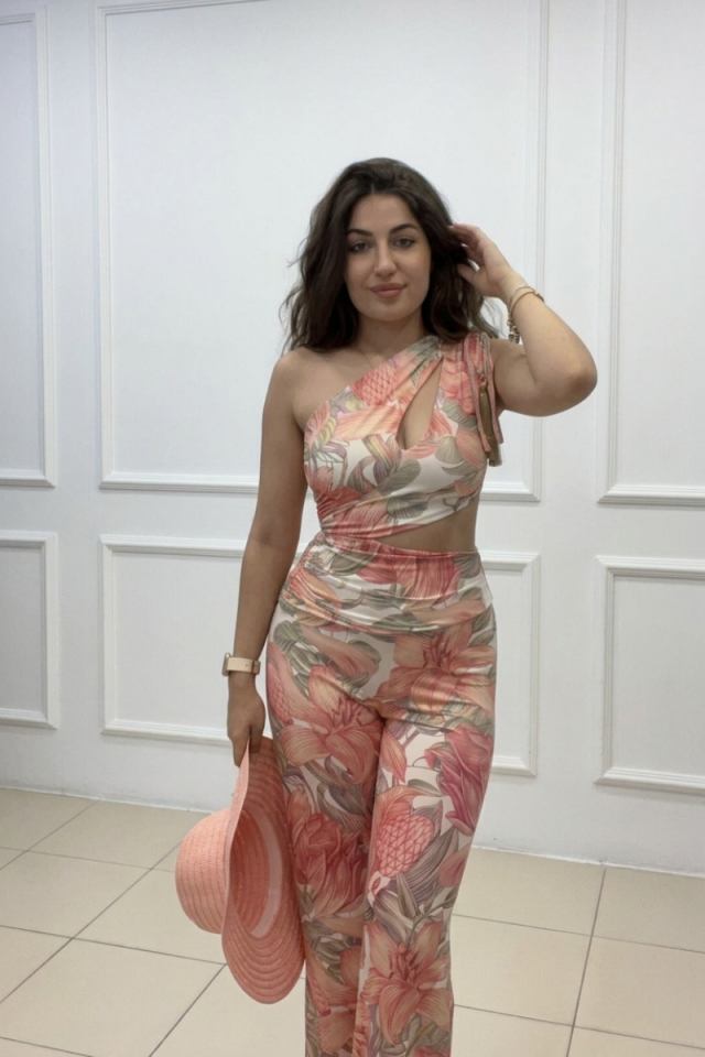 PEMBE İPEK DESENLİ TULUM M