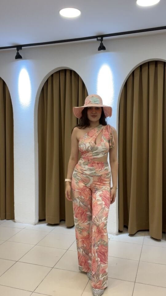 PEMBE İPEK DESENLİ TULUM M