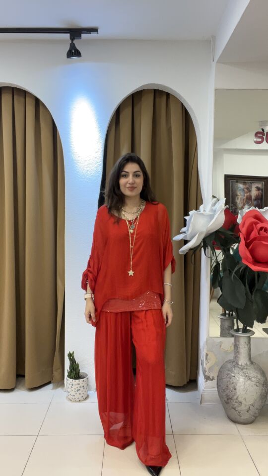 KIRMIZI İPEK TAKIM Standart