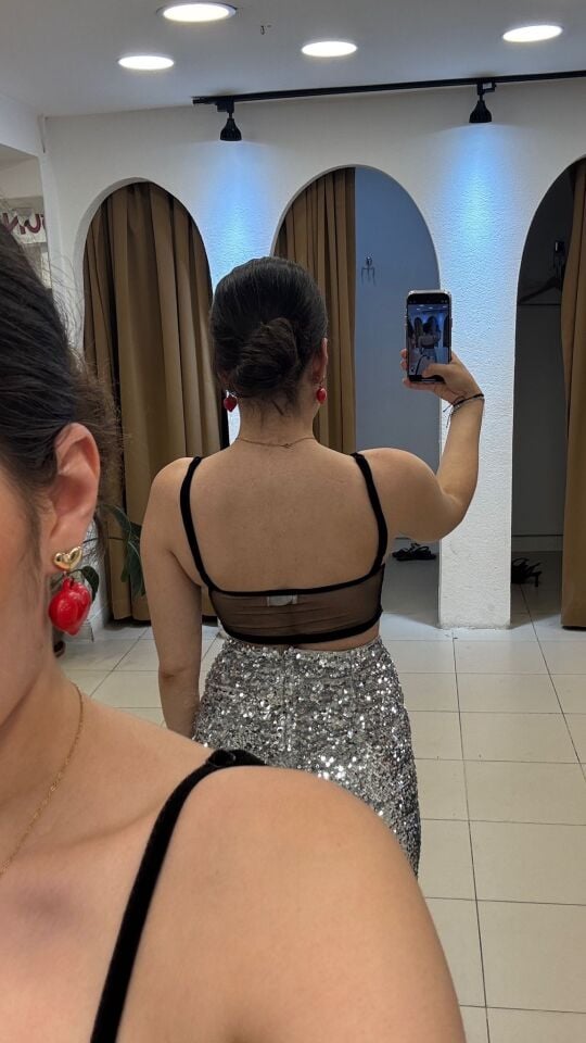 SİYAH CROP BÜSTİYER