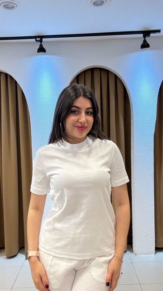BEYAZ T-SHİRT BEYAZ - S