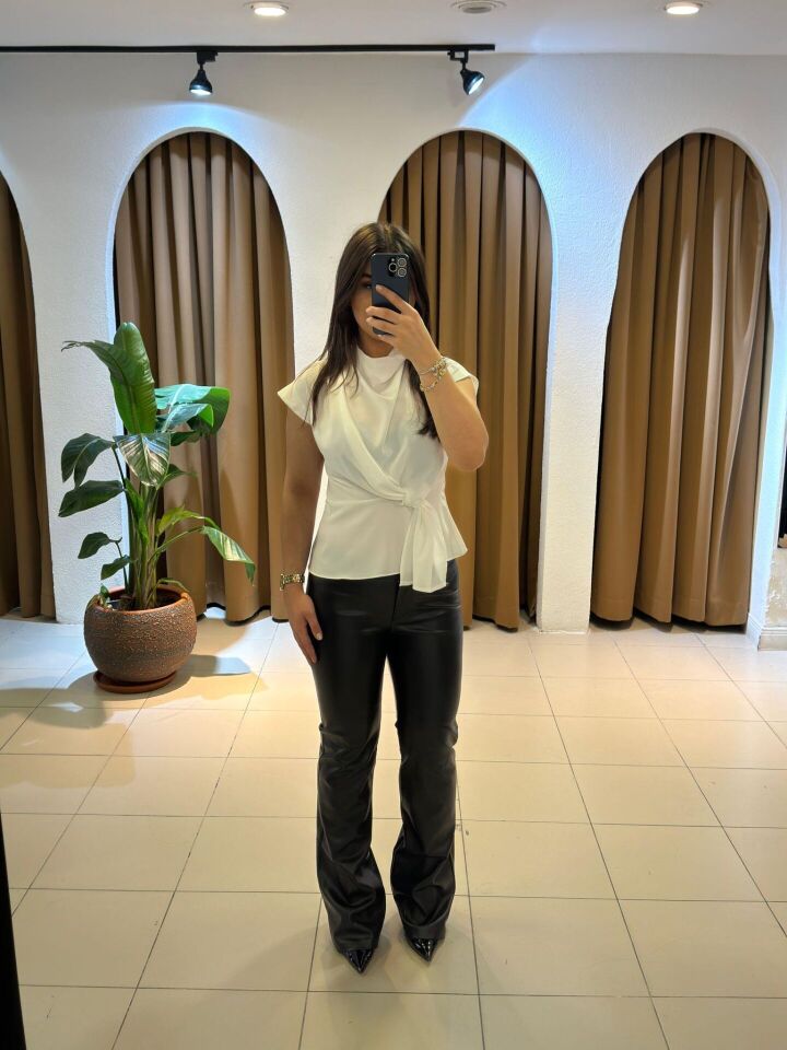 SİYAH DERİ PANTOLON