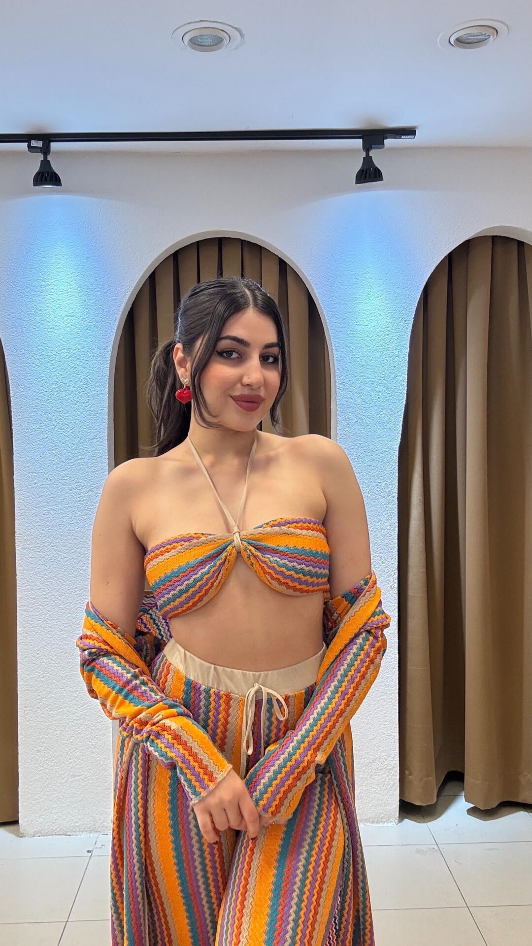 RENKLİ  ÜÇLÜ YAZLIK TAKIM