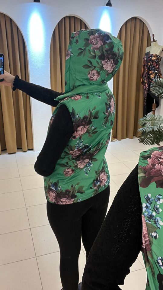 FISTIK YEŞİLİ ÇİFT TARAFLI KAZ TÜYÜ YELEK