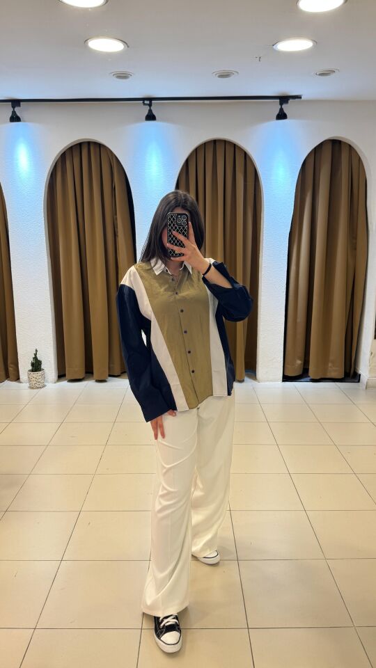 PARAŞÜT KUMAŞ TASARIM GÖMLEK