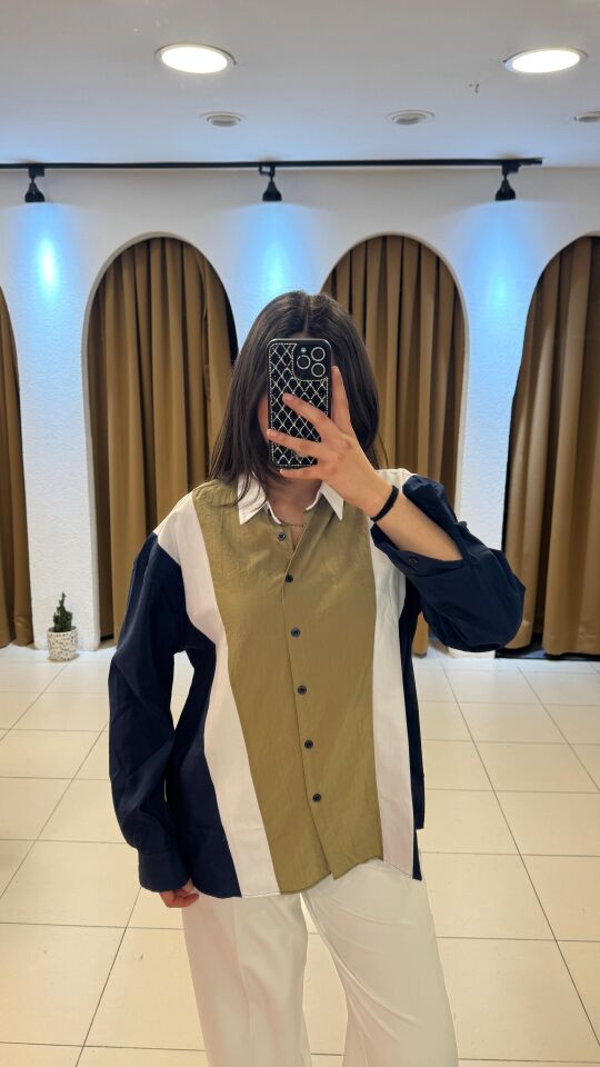 PARAŞÜT KUMAŞ TASARIM GÖMLEK