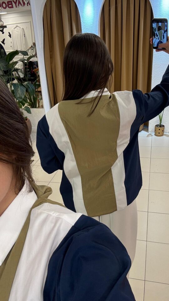 PARAŞÜT KUMAŞ TASARIM GÖMLEK