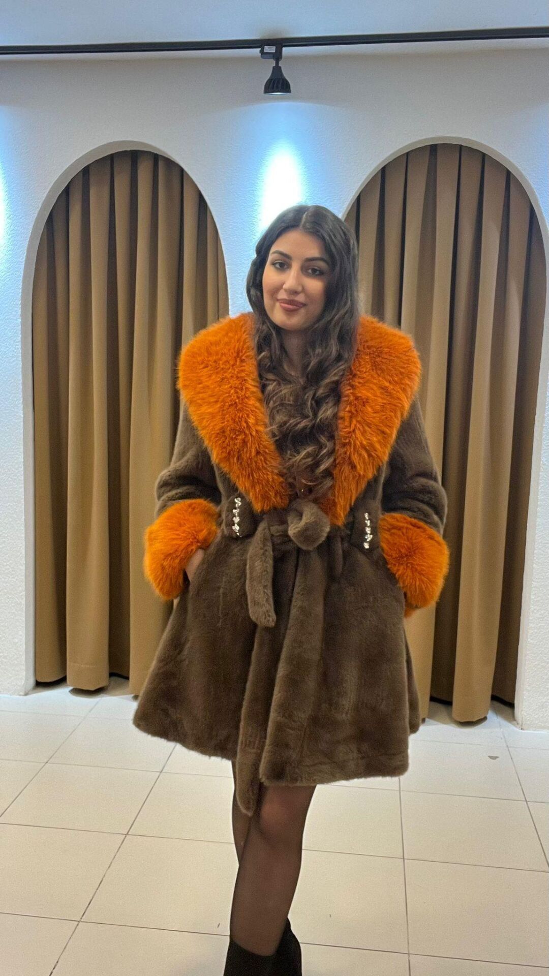 KAHVERENGİ İTHAL KÜRK