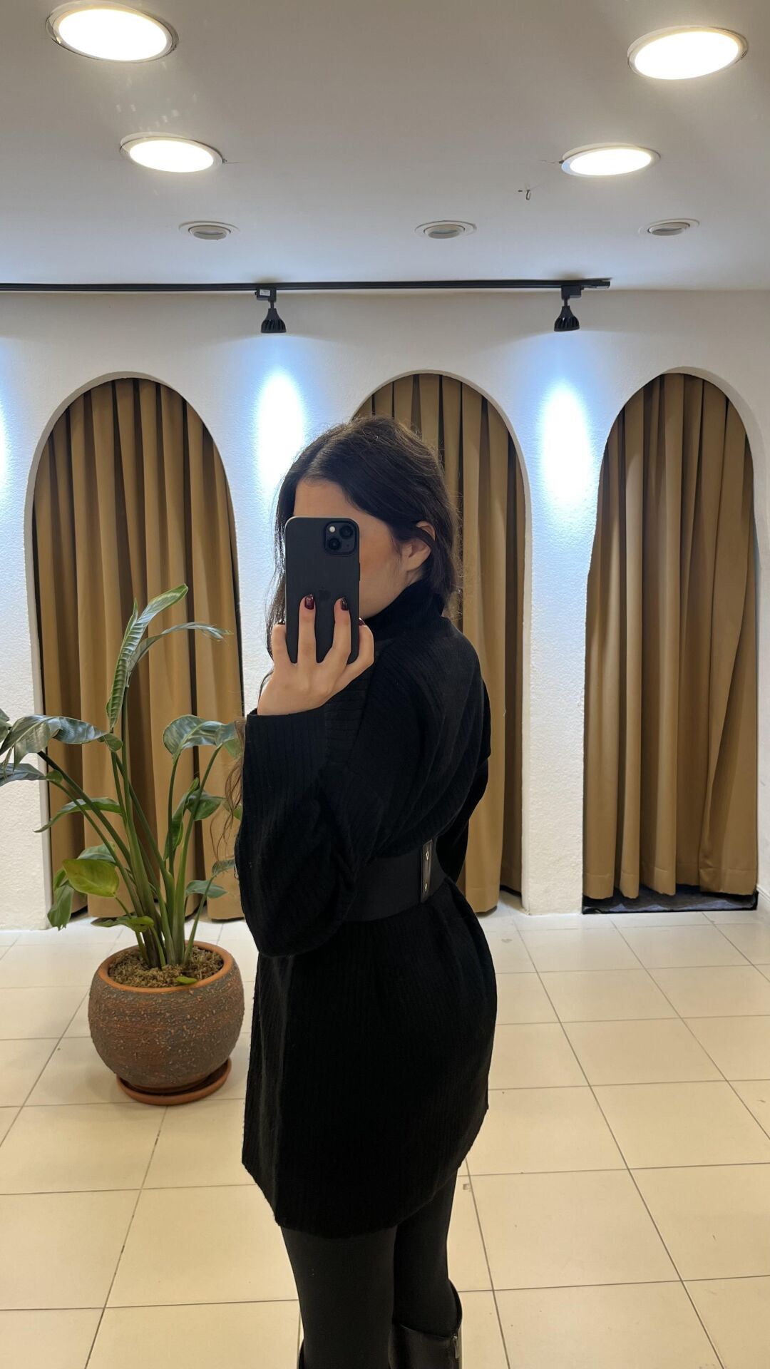 SİYAH KAZAK ELBİSE