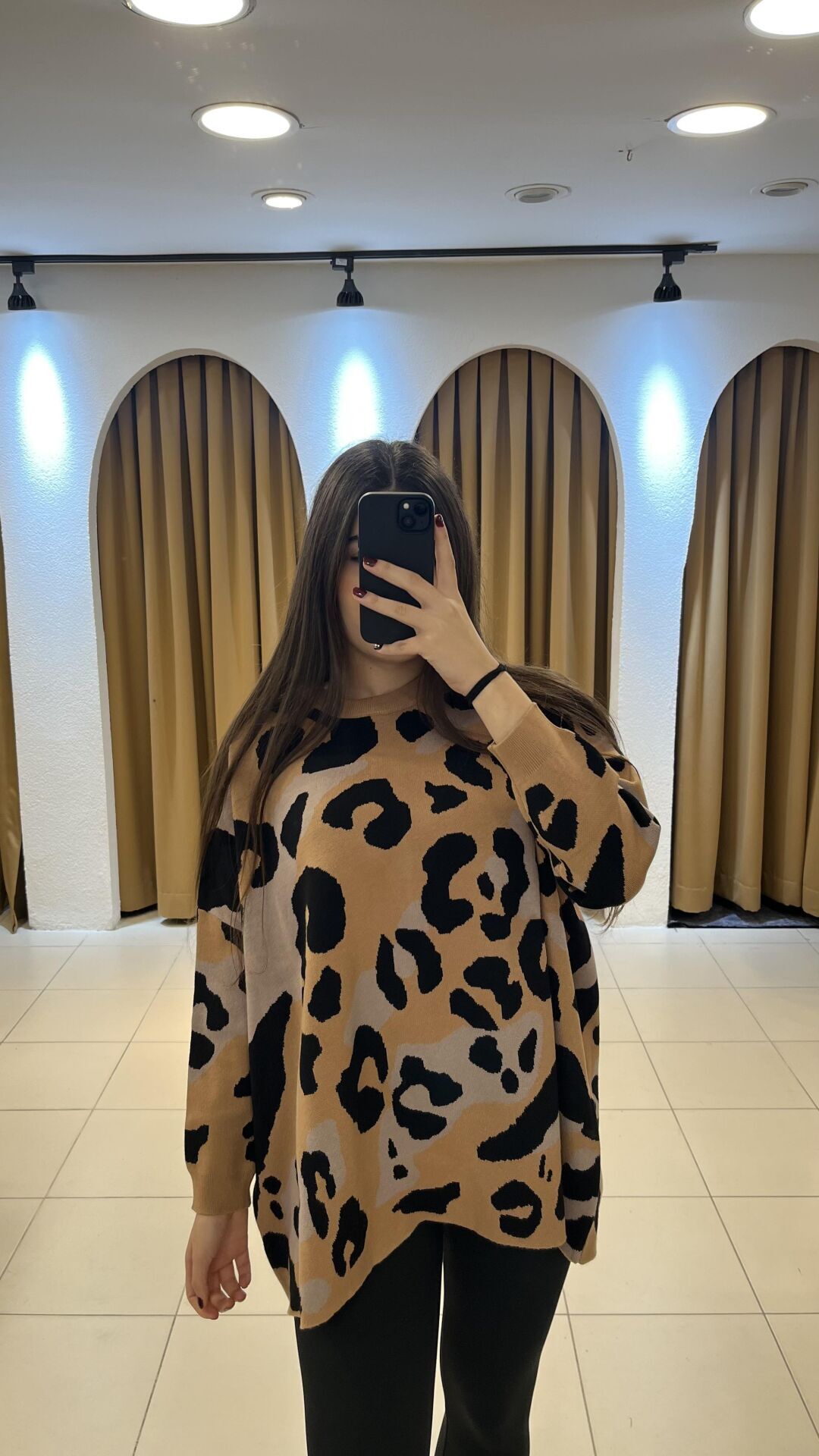 LEOPAR DESEN KAZAK