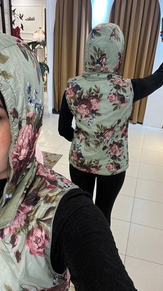 MİNT YEŞİLİ ÇİFT TARAFLI KAZ TÜYÜ YELEK