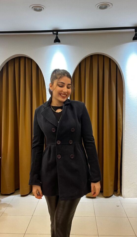 LACİVERT ARKASI FİYONKLU MONT