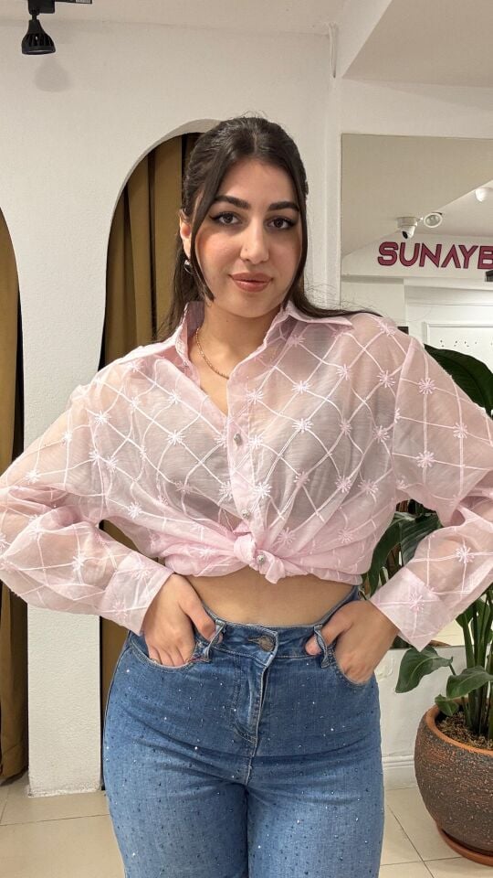 PEMBE İTHAL GÖMLEK