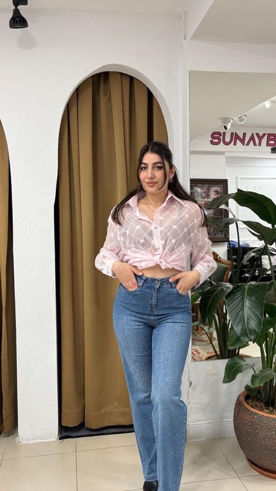 PEMBE İTHAL GÖMLEK