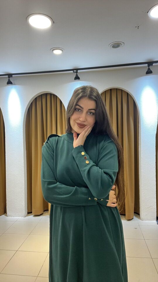 ZÜMRÜT YEŞİLİ TRİKO KAZAK