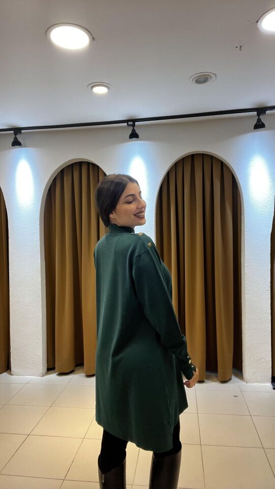 ZÜMRÜT YEŞİLİ TRİKO KAZAK