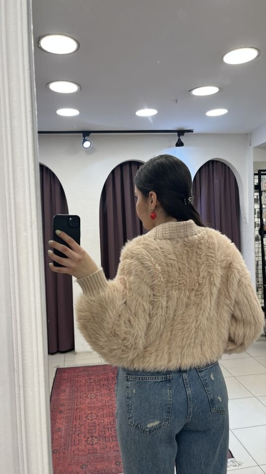 GÜL KURUSU GOLD DÜĞMELİ İTHAL HIRKA KAZAK Standart