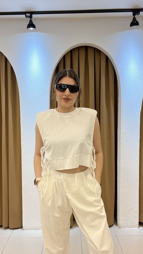 EKRU BORU PAÇA PANTOLON