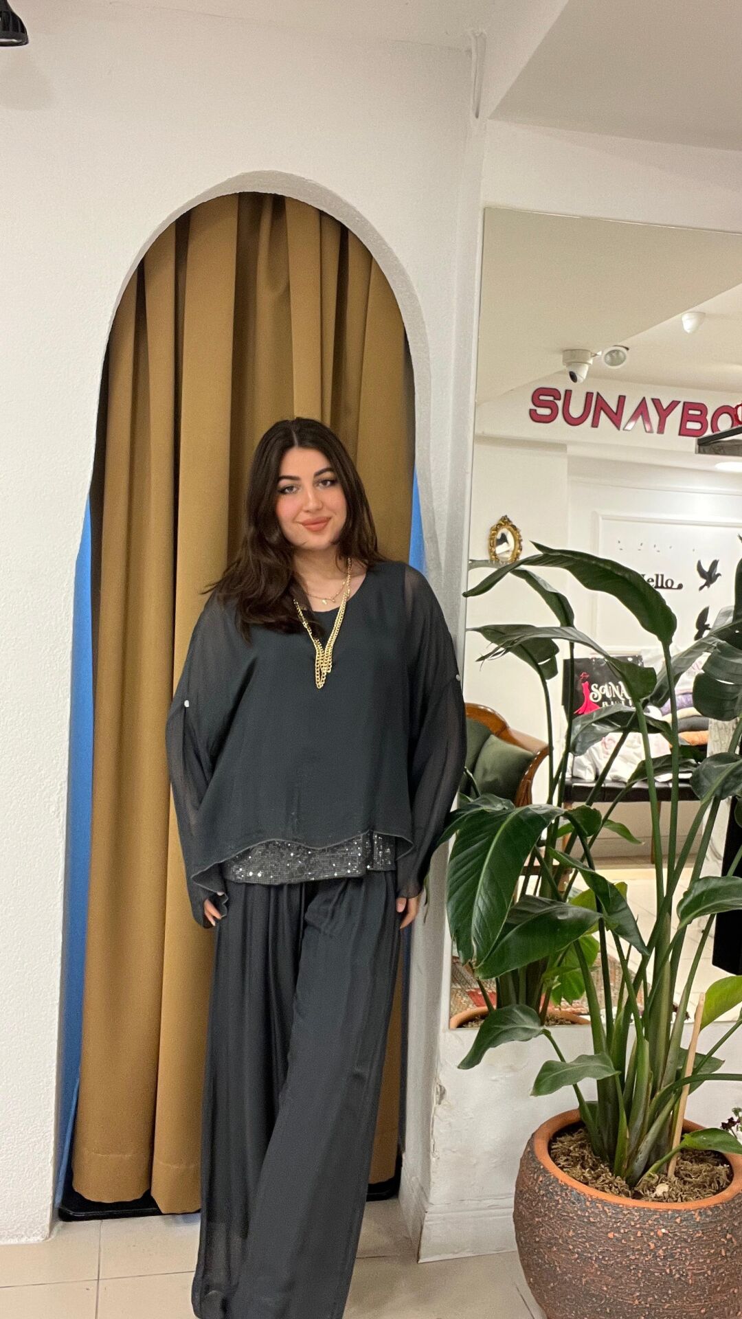 ANTRASİT ŞİFON TAKIM