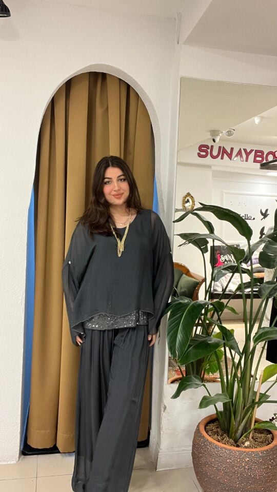 ANTRASİT ŞİFON TAKIM