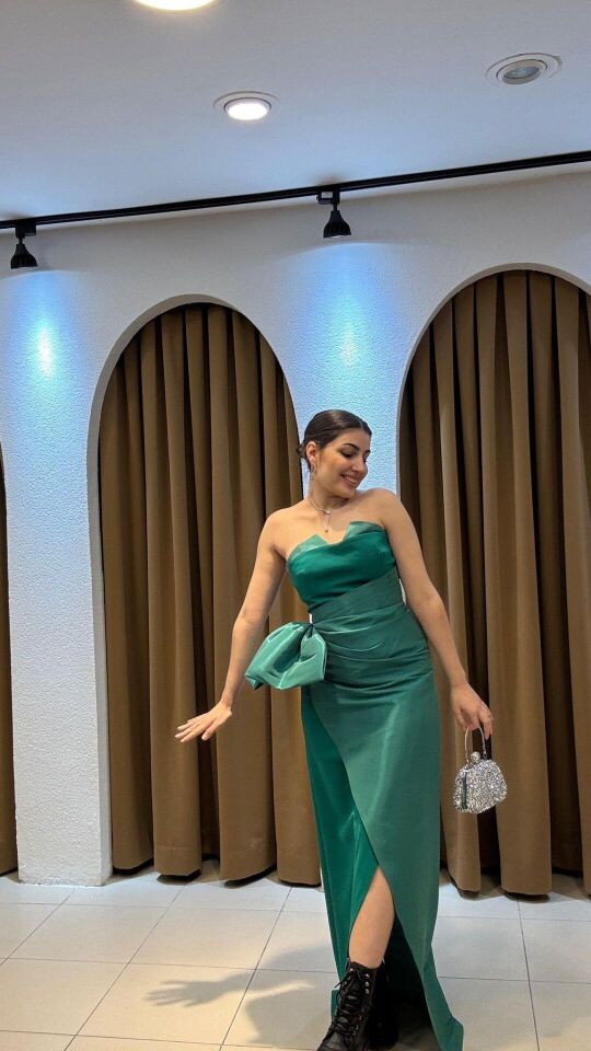 YEŞİL KURDELELİ ABİYE