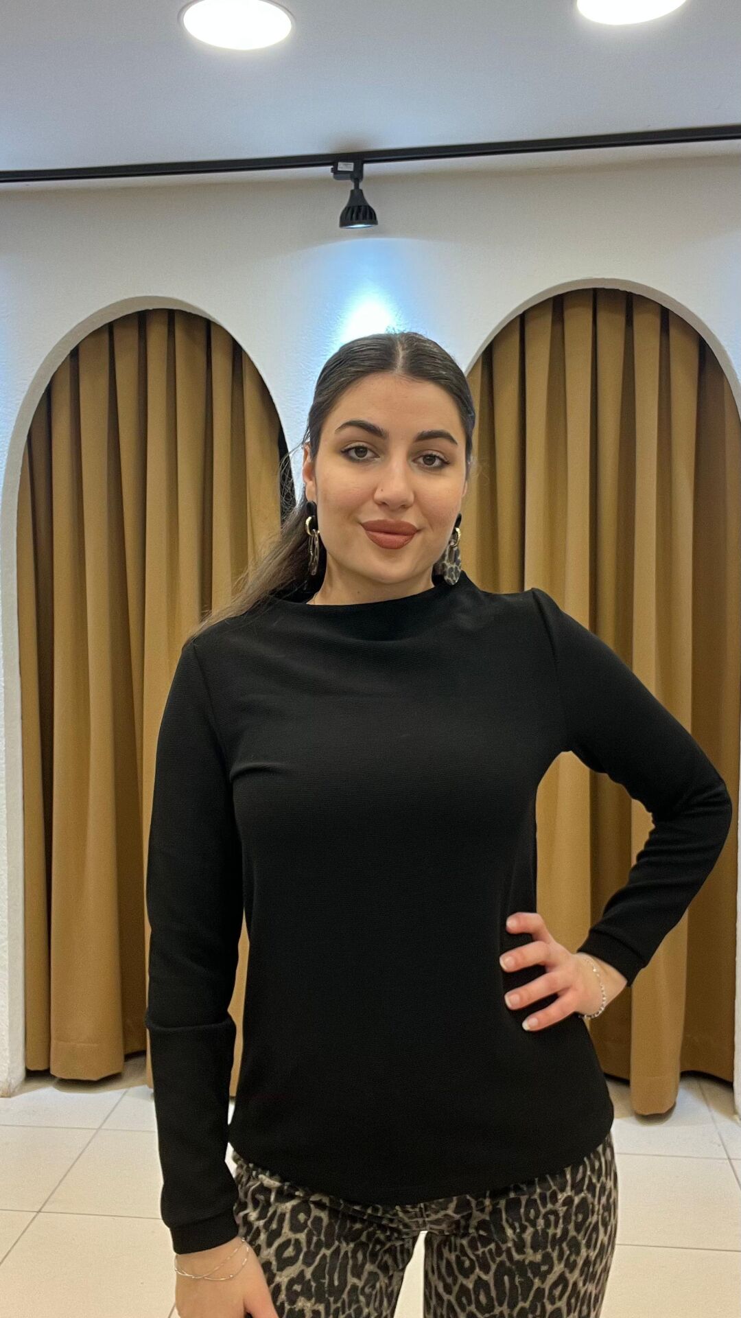 SİYAH UZUN KOLLU BADİ