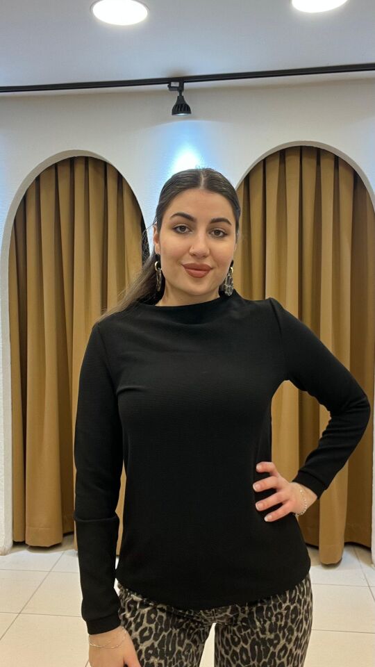 SİYAH UZUN KOLLU BADİ 34