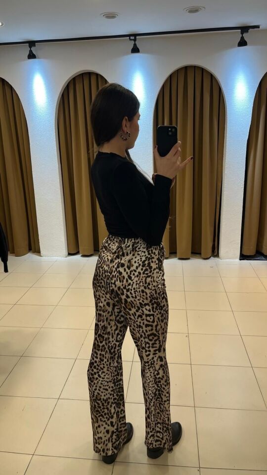 LEOPAR DESENLİ PANTOLON