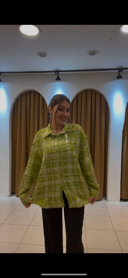 YEŞİL İTHAL GÖMLEK